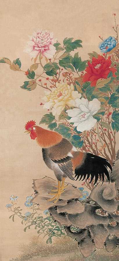 佚名 富贵吉祥 镜心